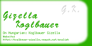 gizella koglbauer business card